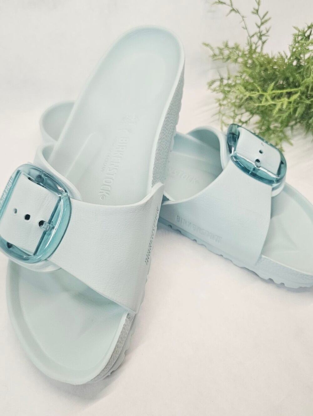 Birkenstock Madrid Big Buckle EVA Sea Foam Green EU41/US10 Slides Sandal Slip on